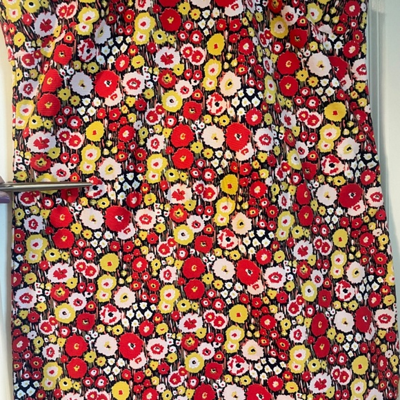 Kate Spade Saturday Everday Red Floral Shift Mini Dress Size 2 (XS) - Picture 7 of 8